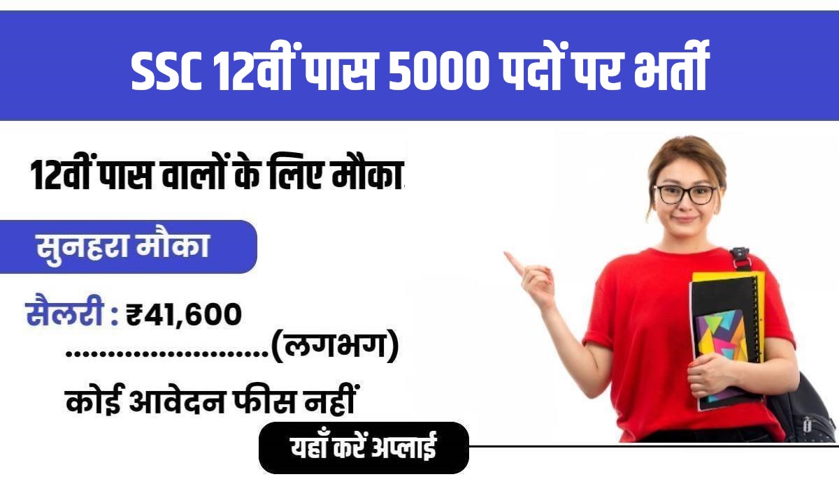 SSC Selection Post Phase 12 Bharti 2024 | SSC 12वीं पास 5000 पदों पर भर्ती, फटाफट करें आवेदन