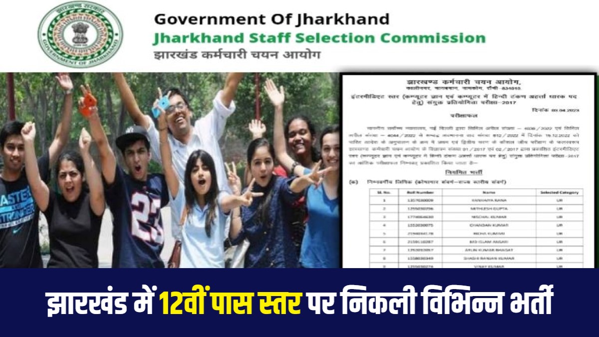 Jharkhand Inter Level Job Notification 2023 | झारखंड में 12वीं पास स्तर पर निकली विभिन्न भर्ती, कुल 863 पद