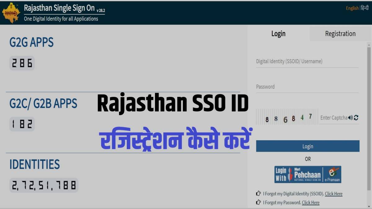 एसएसओ आईडी क्या है? SSO ID Rajasthan Login, SSO ID कैसें बनायें पूरी जानकारी